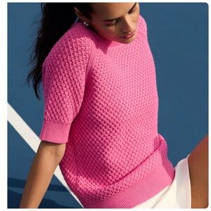 NWT Varley Lucy Short-Sleeve Soft Knit Top, S